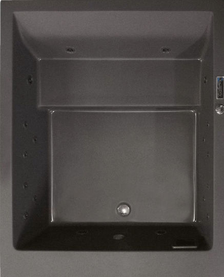 Elli Badewanne 200x160cm Sitz Weiß Ohne Polsterung