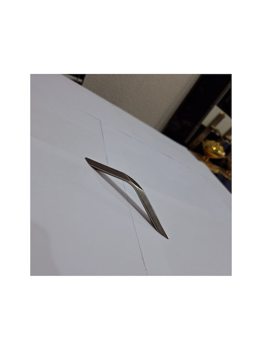 Italian Furniture Handle Eureka 11727-096-roz1 Matte Nickel Size 9.6cm