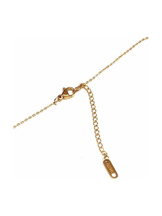Amalfi Accessories Colier Din Oțel Plăcut Cu Aur Amalfi Accessories Colier Din Oțel Plăcut Cu Aur