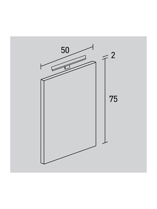 Badezimmerspiegel Aplika Led Probagno 658am 50x75cm