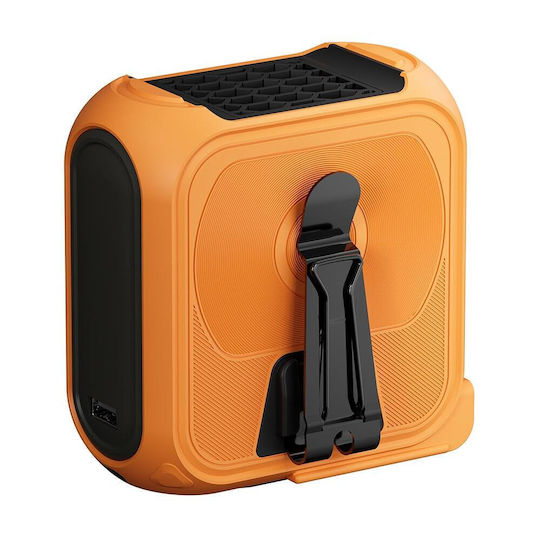 Techsuit Premium Portable Mini Fan Z13 Power Bank Rechargeable 5 Wind Speeds Belt Buckle 10000mah Orange