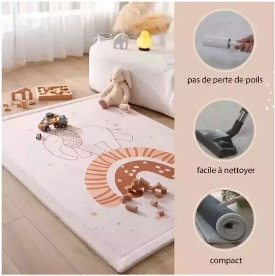 Hakuna Matte Παιδικό Χαλί Μπεζ 120x170cm Πάχους 25mm