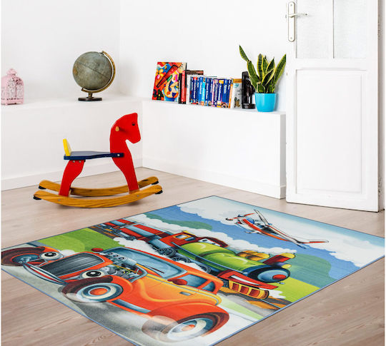 Παιδικό Χαλί Playroom Racing Πράσινο 120x160