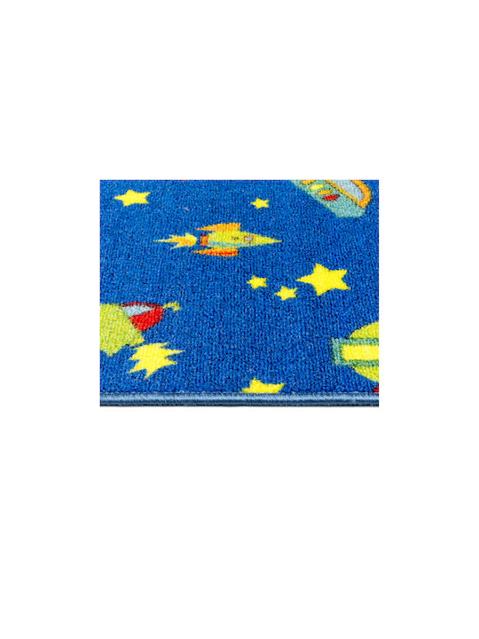 Παιδικό Χαλί Playroom Διάστημα Μπλε 160x240