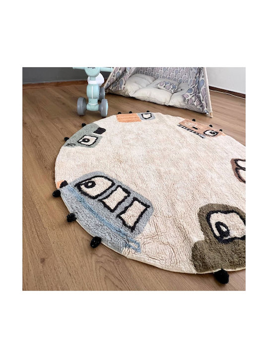 Baby Bliss Kids Cotton Rug Round 120cm