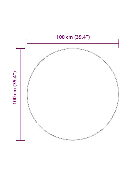 vidaXL Ръчно изработено Детско килимче Розов 100x100см