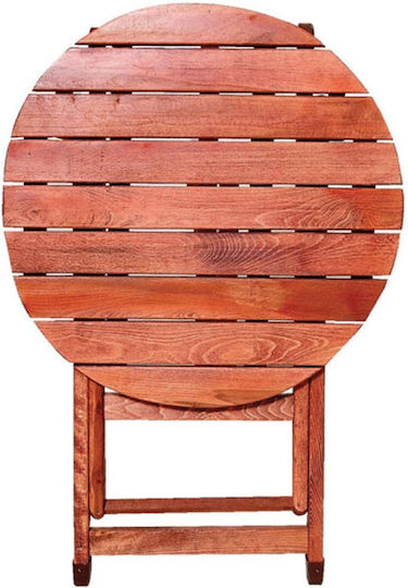 Table Foldable 65x65x74cm Cherry-wheat