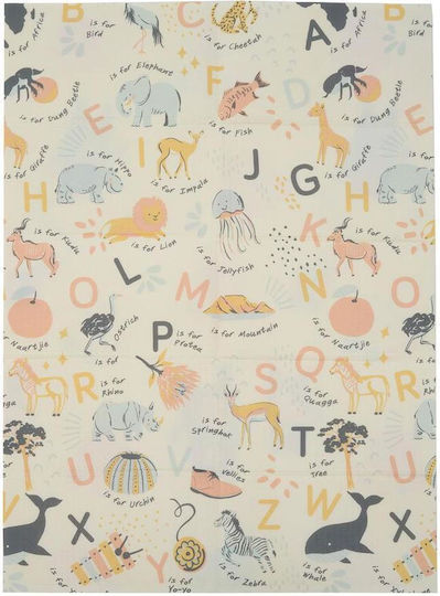 Spielteppich 120*180 * 1cm Alphabet