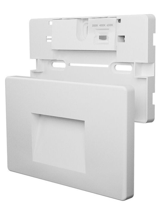 Braytron Επιτοίχια Εξωτερική Πλαφονιέρα LED IP65 3W με Θερμό Λευκό Φως 8.5x13.4x13εκ.