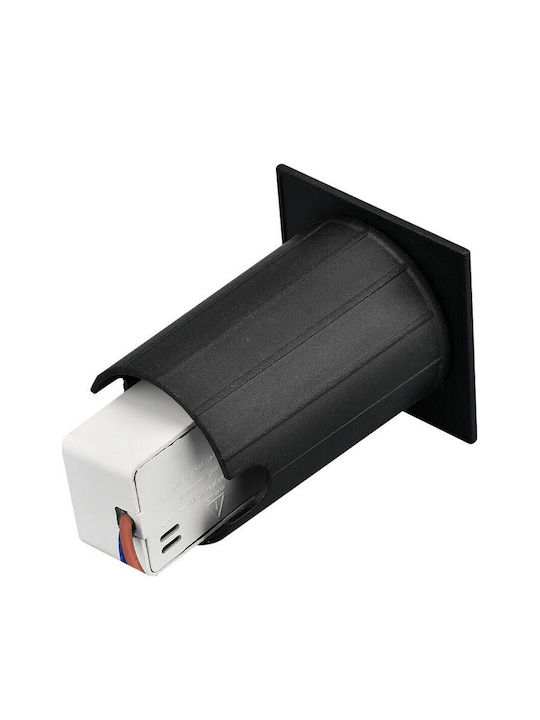 Braytron Επιτοίχιο Εξωτερικό Σποτ LED IP65 2W με Θερμό Λευκό Φως 4.8x4.8x6.2εκ.