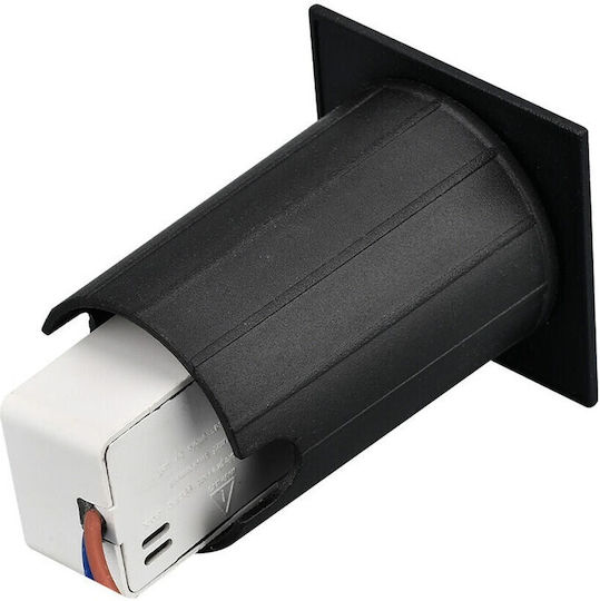 Braytron Стенно Външно Спот Осветление LED IP65 2W с Топло бяло Светлина 4.8x4.8x6.2εκ.