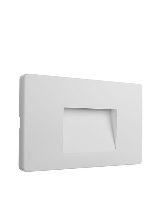 Braytron Επιτοίχια Εξωτερική Πλαφονιέρα LED IP65 3W με Θερμό Λευκό Φως 8.5x13.4x13εκ.