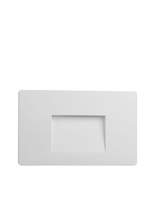 Braytron Επιτοίχια Εξωτερική Πλαφονιέρα LED IP65 3W με Θερμό Λευκό Φως 8.5x13.4x13εκ.