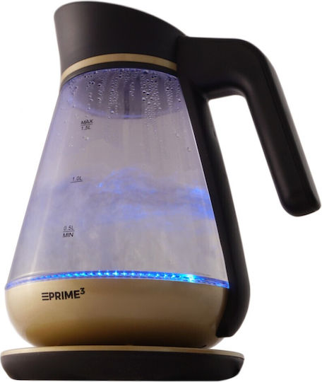 Prime3 SEK51 Gold Fierbător 1.5lt 2200W Auriu