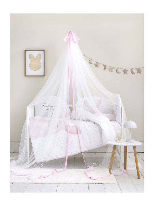 Nima Mosquito Net Crib Nappy Tulle 34155 White 200x600x600cm