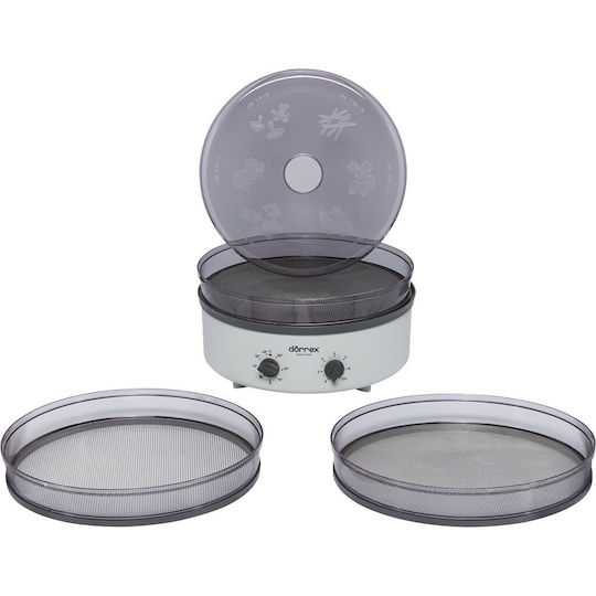 Stöckli Dörrex Mit Timer + Metallrost Αποξηραντής Τροφίμων με 3 Ράφια και Ρυθμιζόμενη Θερμοκρασία