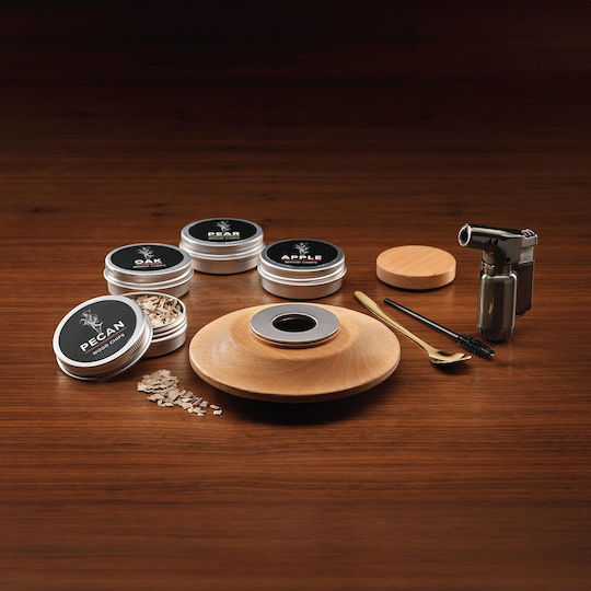 Source Whiskey Smoking Kit – Σετ Καπνίσματος Ουίσκι Καπάκι & Επαναγεμιζόμενο Φλόγιστρο