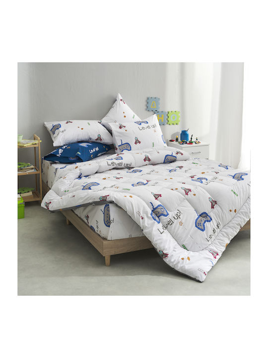 Charalambidis Textiles Duvet Cover Single 160x240 Salonica White