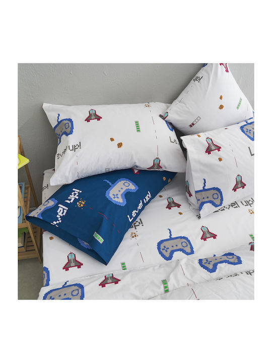Charalambidis Textiles Duvet Cover Single 160x240 Salonica White