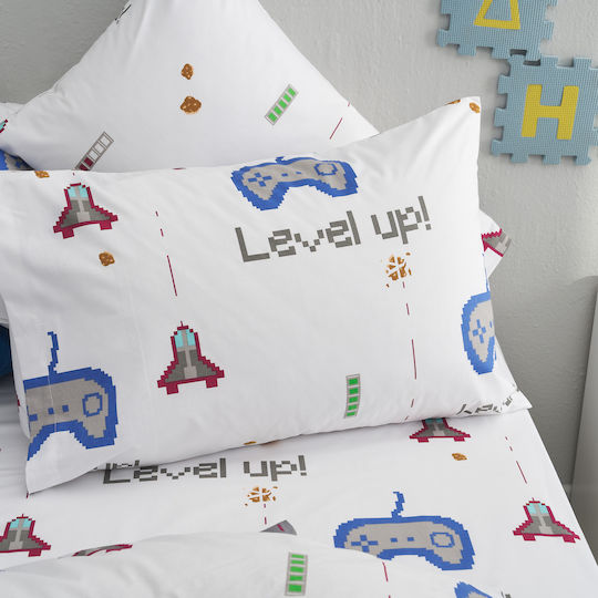 Charalambidis Textiles Παπλωματοθήκη Μονή 160x240 Salonica Λευκό
