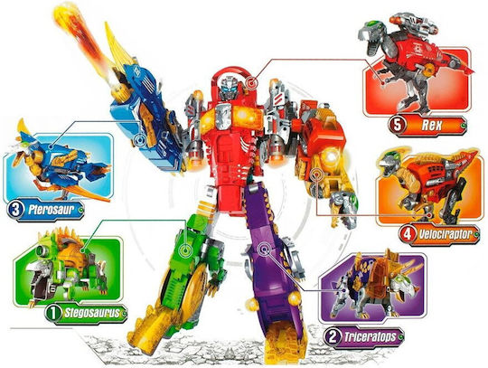 Leantoys Dinobots 2in1 Dinosaur Shot Gun Blue Pterosaur Shield