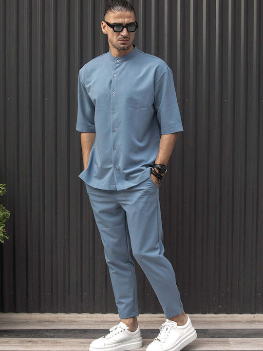 Къс ръкав Риза Light Blue