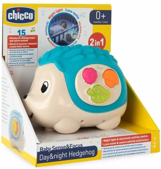 Chicco Animal Hedgehog 2 In 1 Day And Night With Lights And Sounds with Music, Light, and Sounds for 0++ Months
