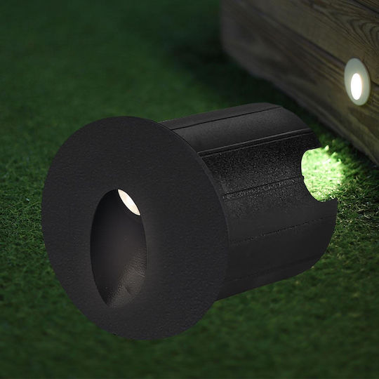Braytron Wall-Mounted Outdoor Spot Light LED IP65 2W with Warm White Light