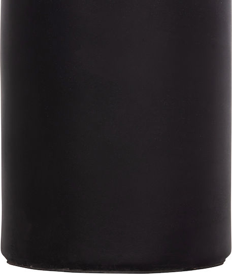 Round Side Table Fiber Black-Natural 40x40x61 cm