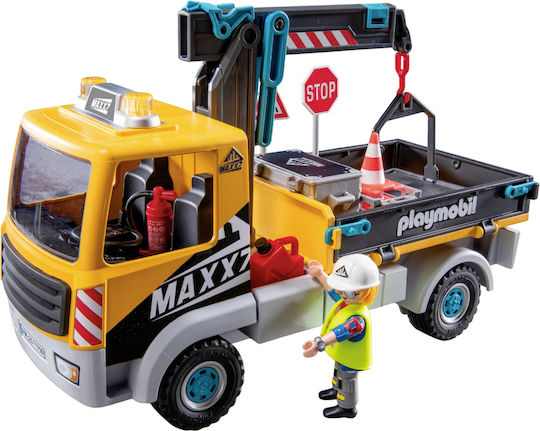 Playmobil Action-Helden LKW mit Kran für 4-10 Jahre