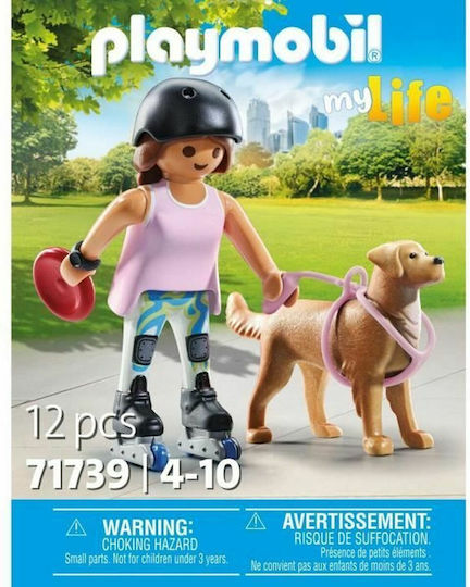 Playmobil MyLife Σκέιτερ Με Ριτρίβερ για 4-10 ετών