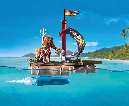 Playmobil Pirates Pirate Raft With Cannons For 4-10 Years
