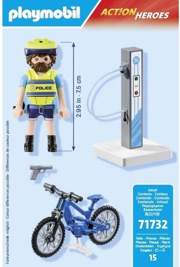 Playmobil Екшън герои Полицай с електрически велосипед за 4-10 години