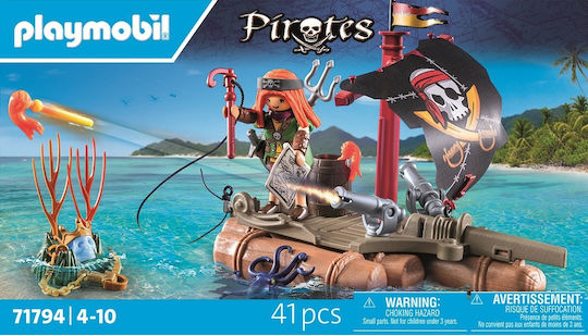 Playmobil Pirates Pirate Raft With Cannons For 4-10 Years
