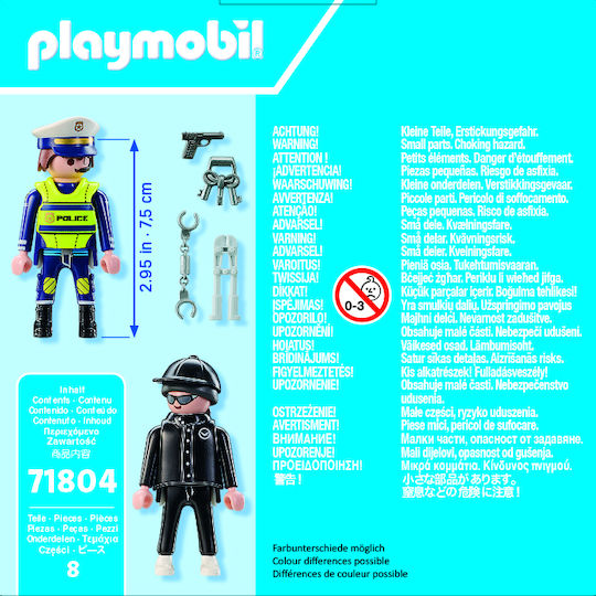 Playmobil Двойна опаковка Полицай & Крадец за 4-10 години