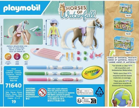 Playmobil Pferde des Wasserfalls Color: Pferde Friseursalon für 5-12 Jahre