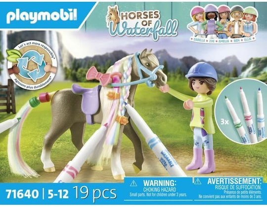 Playmobil Pferde des Wasserfalls Color: Pferde Friseursalon für 5-12 Jahre