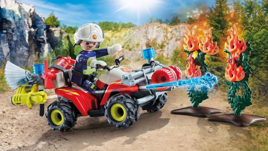Playmobil Екшън герои Пожарникар с ATV за 4-10 години