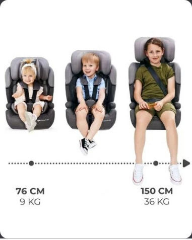 Kinderkraft Comfort Up Καθισματάκι Αυτοκινήτου High-back Booster Green, Grey 9-36 kg
