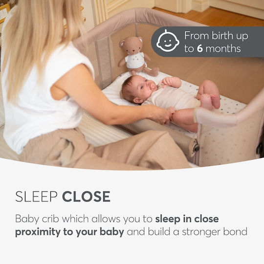 Kikka Boo Λίκνο Noah με Στρώμα, Πλαϊνό Άνοιγμα και Ρόδες Πράσινο