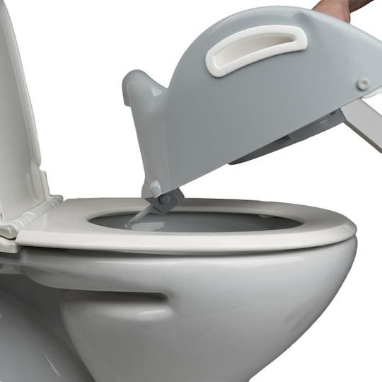 Thermobaby Toddler Toilet Seat Kiddyloo With Footrest And Handles Gray
