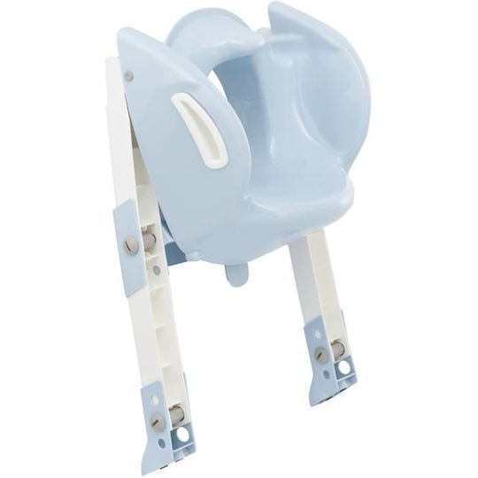 Thermobaby Toddler Toilet Seat Kiddyloo with Footrest and Handles Blue