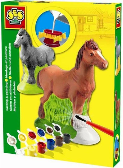 Ses Creative Construction Toy Horse Casting and Painting Set for Children 5+ years+ Years