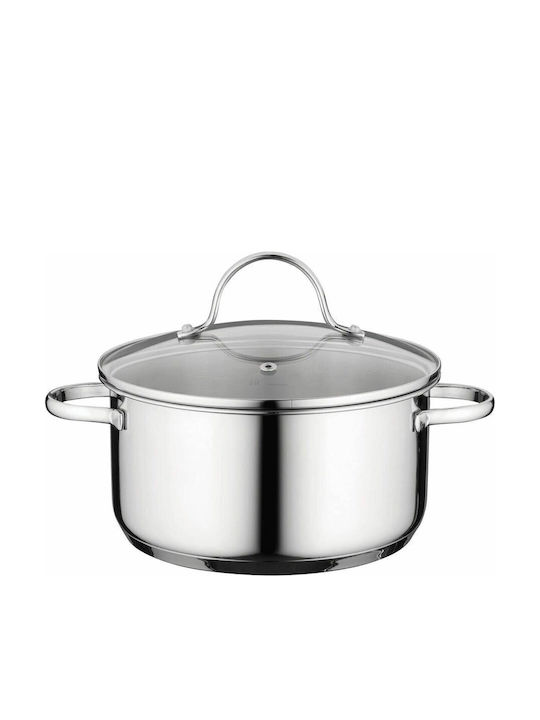 Bosch Cookware Set of Stainless Steel with No Coating Silver 3pcs