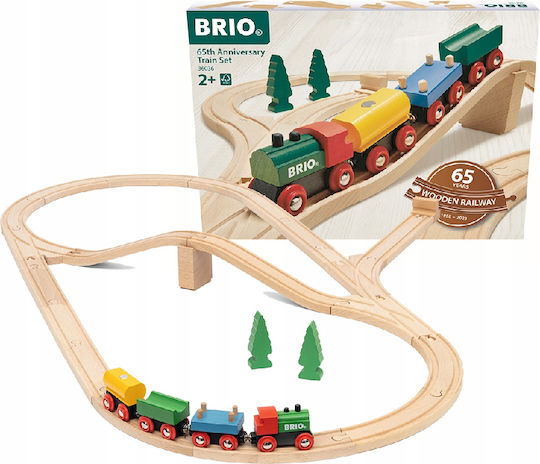 Brio Toys Anniversary Σετ με Τρενάκι από Ξύλο για 3+ Ετών