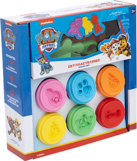 John Πλαστελίνη - Παιχνίδι Paw Patrol για 3+ Ετών, 6τμχ