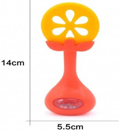 Teething Rattle Lazarid Huanger Orange