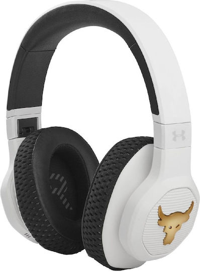 JBL Under Armour Project Rock Bluetooth Wireless Over Ear Headphones White