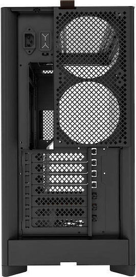 Montech HS02 Gaming Midi Tower Κουτί Υπολογιστή με Πλαϊνό Παράθυρο Μαύρο