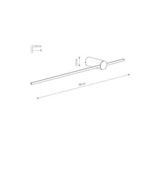 Nowodvorski Стенен Линеен LED Осветител 80x13.5x5.5см
